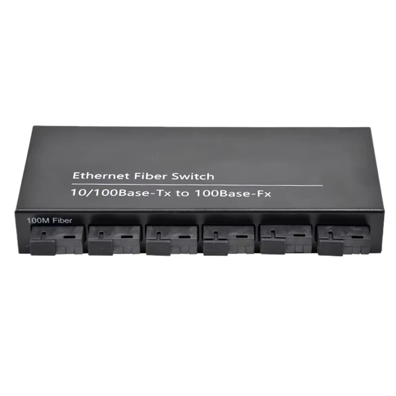 10、100M Meida Converter SMF 6Fiber+2Rj45