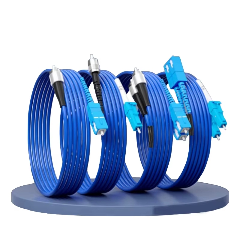 LC-ST Simplex Armored Fiber Optic Patch Cord