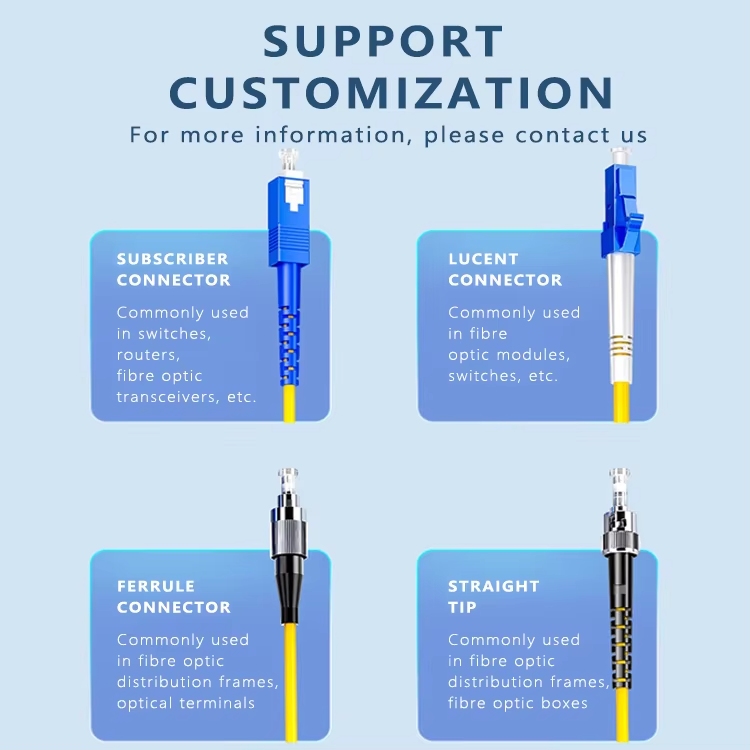 SC-SC Simplex Single  Fiber Optic Patch Cord